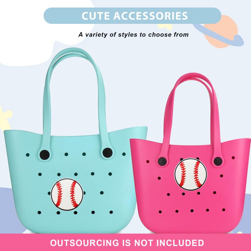 Lckaey Rubber Beach Bag Accessories-PVC Rubber decoration-for EVA Purse Bogg Inserts Y064figure 25 - Image 2